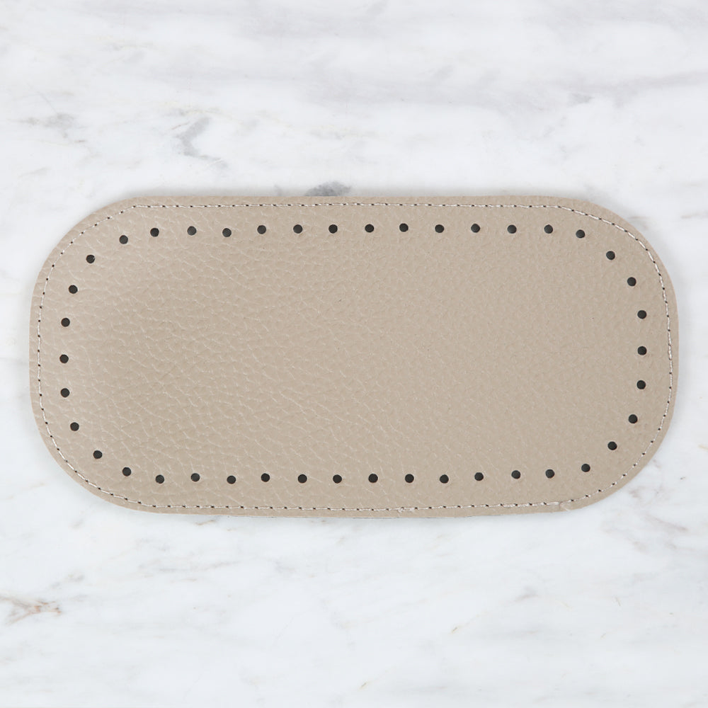 Knitme Çanta Tabanı 20x10 cm Oval Bej BA-0062
